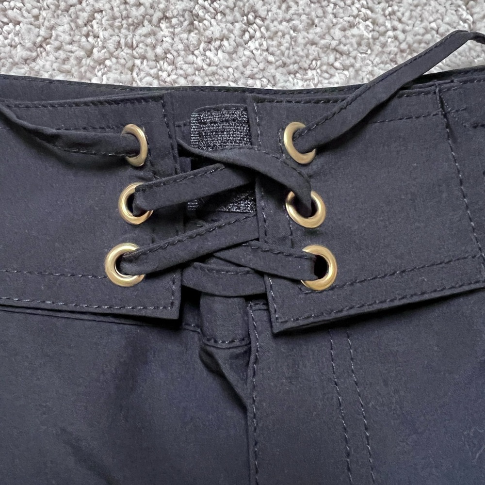 Black swim shorts